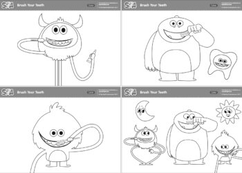 Brush Your Teeth Coloring Pages
