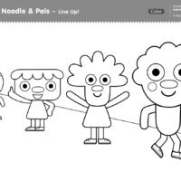 Line Up! Coloring Page