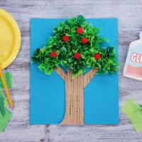 Tissue Paper Tree Craft