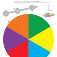 Color Spinner for Creative Coloring with Coloring Page